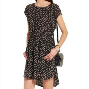Madewell silk stencil blossom dress - sz 0